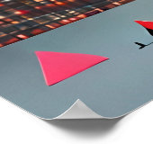 Abstraktion der Astro-Hexe Poster (Ecke)