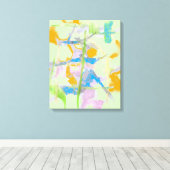 Abstraktion der Wasserfarbe Leinwanddruck (Insitu (Holzboden))