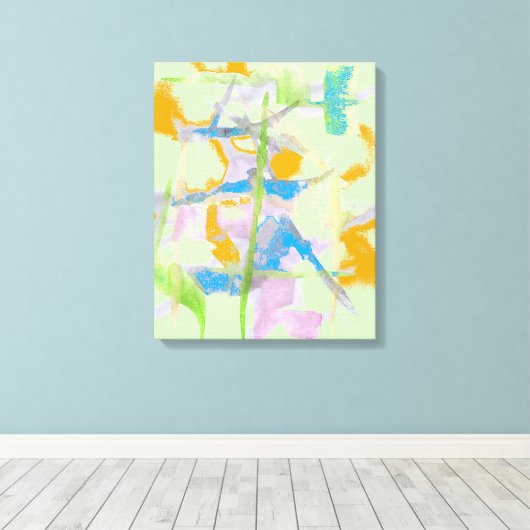 Abstraktion der Wasserfarbe Leinwanddruck (Insitu (Holzboden))