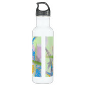Abstraktion der Wasserfarbe Trinkflasche (Rückseite)