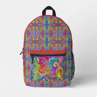 Abstraktion des Farbswirls Bedruckter Rucksack