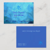 Abstraktion des Wassers mit Kanji Misu Visitenkarte (Vorne/Hinten)