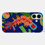 Abstraktion, Fisch, Karpfen, Kubismus, Case-Mate iPhone Hülle (Rückseite (Horizontal))