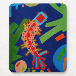 Abstraktion, Fisch, Karpfen, Kubismus, Mousepad