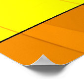 Abstraktion in Gelb Poster (Ecke)