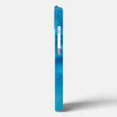 Abstraktion mit blauem und Aquamarinem Marmorboden Case-Mate iPhone Hülle (Rückseite / Links)
