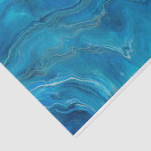 Abstraktion mit blauem und Aquamarinem Marmorboden Seidenpapier (Ausschnitt)