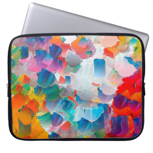 Abstraktion Ölgemälde. Kreatives Design Hintergrun Laptopschutzhülle