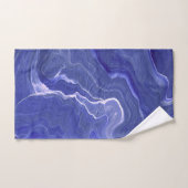 Abstraktion von Indigo Violet Agate Badhandtuch Set (Handtuch)