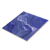 Abstraktion von Indigo Violet Agate Fliese (Seite)