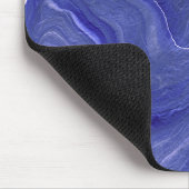 Abstraktion von Indigo Violet Agate Mousepad (Ecke)