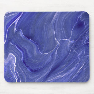 Abstraktion von Indigo Violet Agate Mousepad