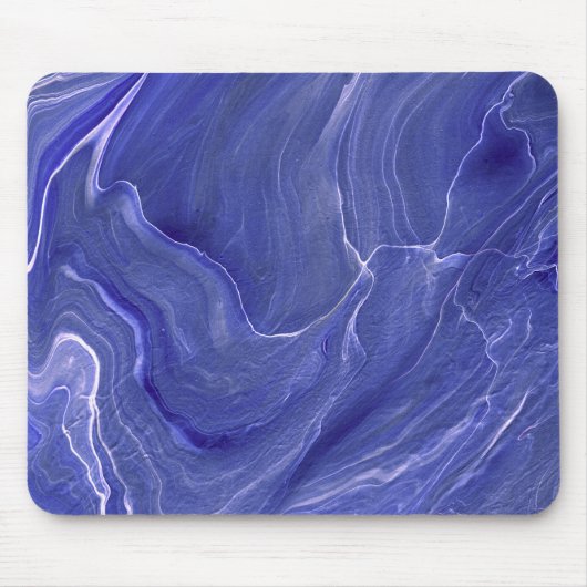 Abstraktion von Indigo Violet Agate Mousepad (Vorne)