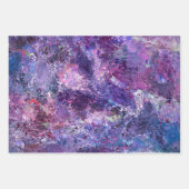 Abstraktion von Violettropfen Geschenkpapier Set (Vorderseite)