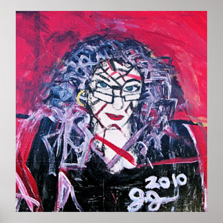 ABSTRAKTION VON WILD HAIR POSTER
