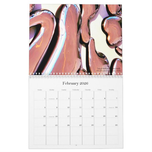 Abstraktionen 2026, Ein Kalender von Liza Dey (Feb 2026)