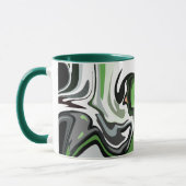 Abstraktionen grüner Harmonie Tasse (Links)