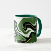 Abstraktionen grüner Harmonie Tasse (VorderseiteRechts)
