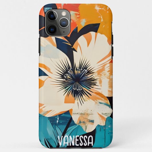 Abstraktionistische Blume Case-Mate iPhone Hülle (Rückseite)