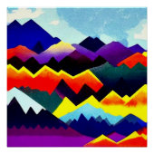 Abstraktum Landschaft 20 Poster (Vorderseite)