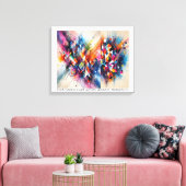 ABSTRATO - impressão em tela Leinwanddruck (Insitu (Wohnzimmer))