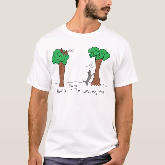 Abstreifen herauf den falschen Baum T-Shirt (Vorderseite)