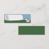 Abstreifenhund - dünn mini visitenkarte (Vorne/Hinten)