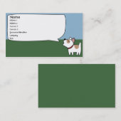 Abstreifenhund - Geschäft Visitenkarte (Vorne/Hinten)