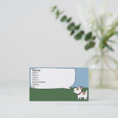 Abstreifenhund - Geschäft Visitenkarte (Stehend Vorderseite)