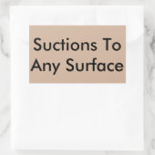 Abstriche an einer beliebigen Oberfläche Rechteckiger Aufkleber (Tasche)