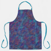 Abstriche aus der verbleibenden Sprühfarbe cyan un Schürze (Vorderseite)