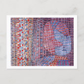 Abstruse Abstrakt Mosaic Paul Klee Postkarte (Vorderseite)