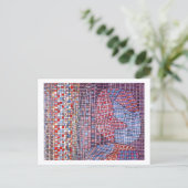 Abstruse Abstrakt Mosaic Paul Klee Postkarte (Stehend Vorderseite)