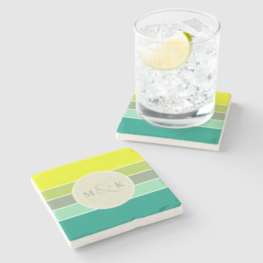 Abstufungens-Farbpalette 001 Steinuntersetzer (Seitenansicht)