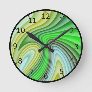 Abstufungens-Wellen Runde Wanduhr