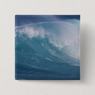 Absturz der Blauen Welle, Maui, Hawaii, USA Button
