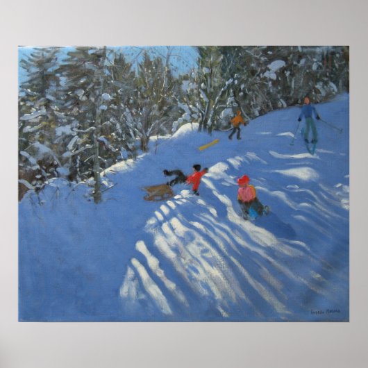 Absturz der Sledge Morzine Poster (Vorne)