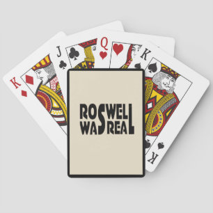 Absturz des außerirdischen Raumschiffs in Roswell Spielkarten