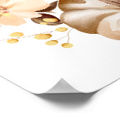 Absturz des Gold Rust Brautparty Begrüßungszeichen Poster (Ecke)