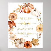 Absturz des Gold Rust Brautparty Begrüßungszeichen Poster (Vorne)