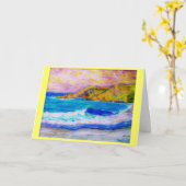 Absturz einer Welle Karte (Gelbe Blume)