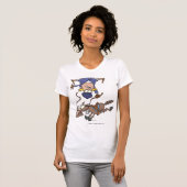 Absturz eines T - Shirt von Pferden Frauen (Vorne ganz)