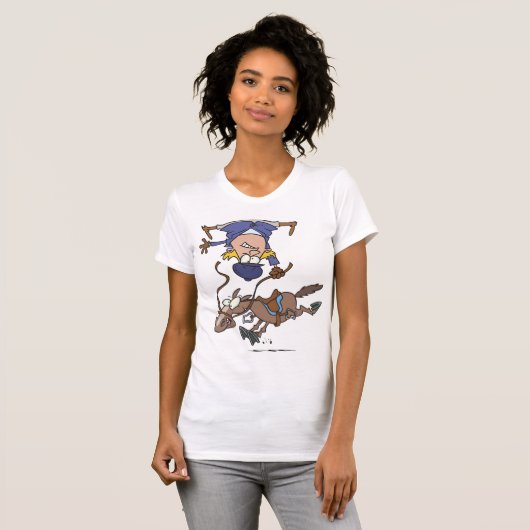 Absturz eines T - Shirt von Pferden Frauen (Vorne ganz)