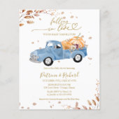 Absturz in Liebe Budget Kinderdusche Einladungen Flyer (Vorne)