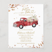 Absturz in Liebe Budget Kinderdusche Einladungen Flyer (Vorne)