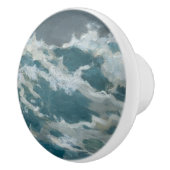 Absturz Ozean Sturm Wave Aqua Museum Ölgemälde Keramikknauf (Rechts)