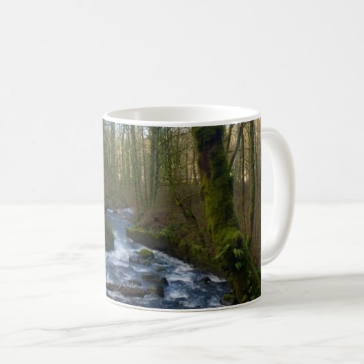 Absturz von Bridal Veil Falls, OR Kaffeetasse (VorderseiteRechts)