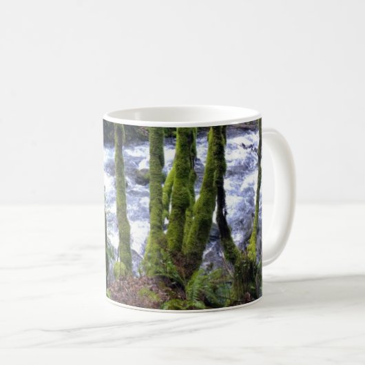 Absturz von Bridal Veil Falls, OR Kaffeetasse (VorderseiteRechts)