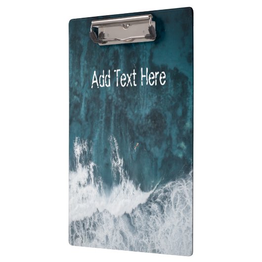 Absturz von Meereswellen Klemmbrett (Links)