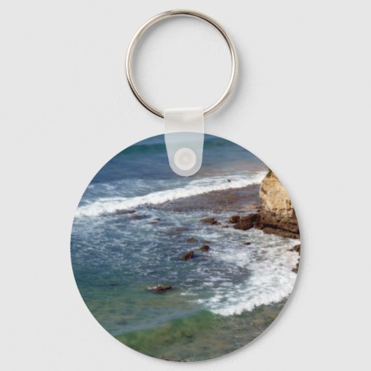 Absturz von Meereswellen Schlüsselanhänger (Vorderseite)